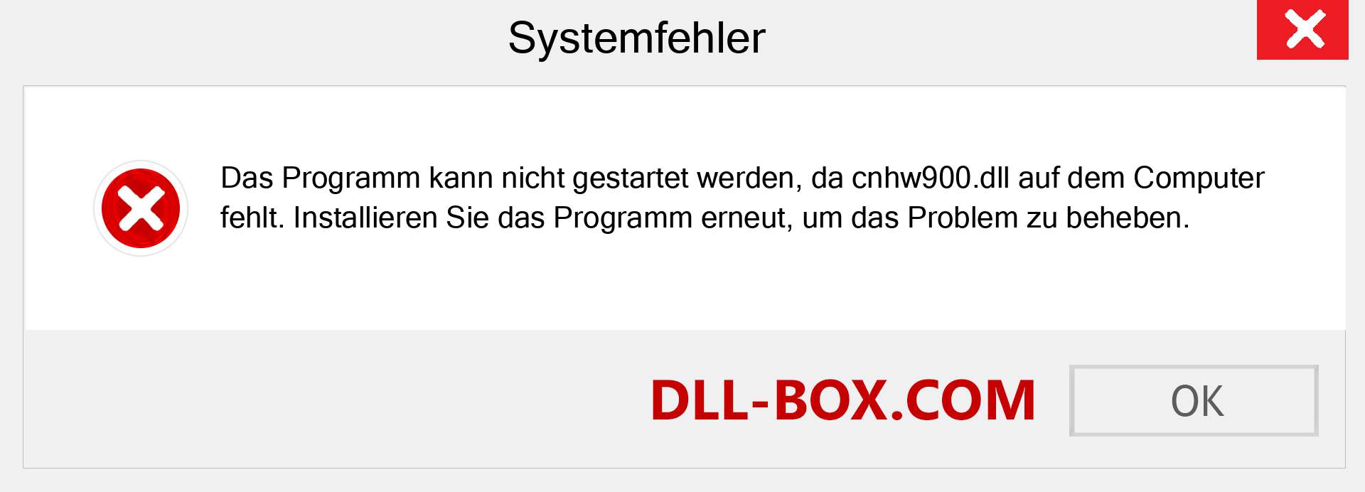 cnhw900.dll-Datei fehlt?. Download für Windows 7, 8, 10 - Fix cnhw900 dll Missing Error unter Windows, Fotos, Bildern